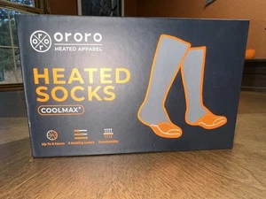 NEU Ororo Unisex beheizbare Socken grau Medium (Herren 6-8,5/Damen 7,5-10) NEU IM KARTON - Bild 1 von 7