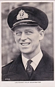 FMP Vintage Postkarte, Lieutenant Philip Mountbatten - Prinz Philip - Bild 1 von 1