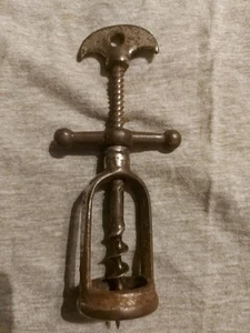 Antique Corkscrew Old Cork Screw Wine Opener Antique Metal corkscrew - Picture 1 of 4