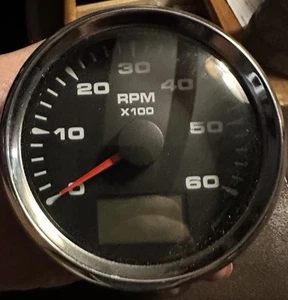 ELING Tachometer Tacho Gauge 6000RPM for Auto Marine Yacht Vehicle with 8... - Picture 1 of 3