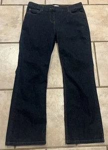 Van Heusen Dark Denim Dress Jeans Pants Stretch Women’s 10 Short Petite 34 x 29 - Picture 1 of 5