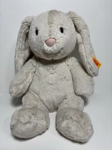 Steiff Hoppie Bunny Rabbit Plush Toy Cream German SOFT Stuffed 10” 080470 EUC - Picture 1 of 9