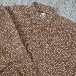 Cinch Mens XL Western Shirt Geometric Print Long Sleeve Button Up Cowboy - Picture 1 of 8