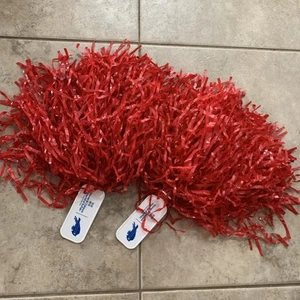 Vintage Red Buffalo Bills Playoff Game Pom Poms Red Children's Hospital - Picture 1 of 3