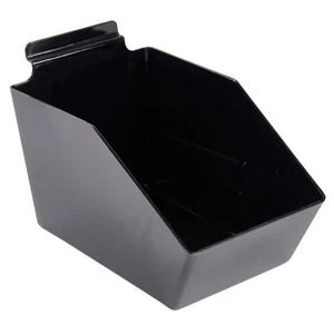 SSWBasics Juego de 2 contenedores de volteo accesorios de pared de listones de plástico negro - 6” X 5 1/2” X 9 - Imagen 1 de 2