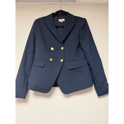 Blazer LOFT azul marino doble botonadura botones dorados para mujer talla 4 Foto 1 de 4