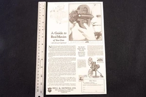 Antike 1927 Bell & Howell Filmo Kamera Magazin Werbung 7 1/2 x 12 1/4" - Bild 1 von 4