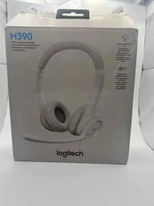 NEW Logitech H390 USB Computer Headset White - Picture 1 of 9