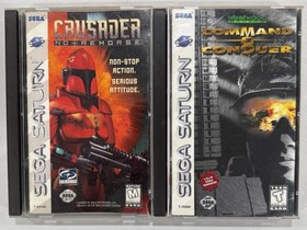 Sega Saturn - Strategy Games Lot - CIB - Command & Conquer, Crusader: No Remorse