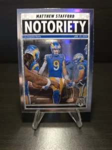 Mosaico Panini 2025 Matthew Stafford Notoriety #7 - Imagen 1 de 2