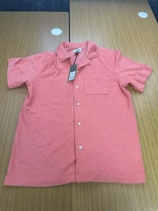 Goodfellow & Co. Herren Poloshirt Rosa Kurzarm Frottee Gr. M Knopf - Bild 1 von 5
