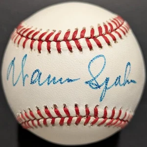 Warren Spahn Signed Autographed Bobby Brown Era Ball JSA MLB Baseball Braves - Picture 1 of 7