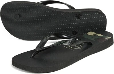 Sandalias Havaianas para niños Top Rayas Logo Camufladas Chanclas Sin cordones Talla EE. UU. 3/4Y Foto 1 de 4