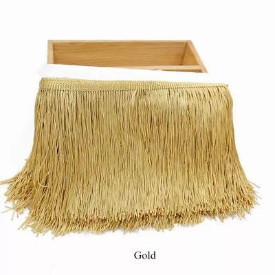 10M 15cm Tassel Trim Lace Fringe Decor DIY Latin Dance Skirt Sewing Accessories - Image 1 of 4