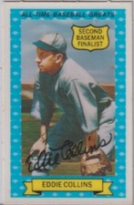 EDDIE COLLINS;1970 KELLOGG'S ROLL GOLD ALL TIME GREATS BASEBALL CARD # 10