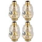 4X Compressed Air Oiler Oil Lubricator 6mm Compressed Air Mist Oil 1/4 inch I2D8