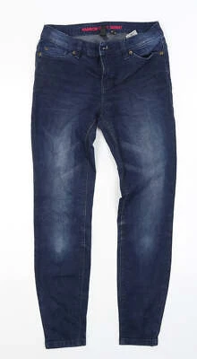 Rainbow Womens Blue Cotton Blend Skinny Jeans Size 10 L26 - Image 1 of 4