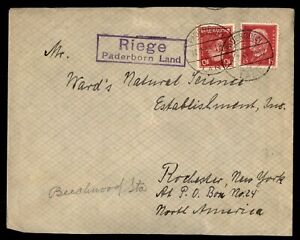 MayfairStamps Germany 1930 Paderborn to Rochester NY Cover aaj_24257