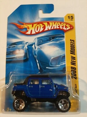 2008 Hot Wheels New Models Hummer H2 SUT 15/40 (Blue Variation) M.O.C  - Image 1 of 4