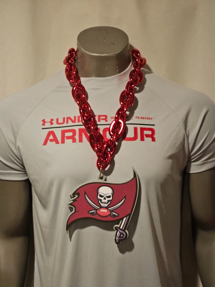 Nuevo NFL Tampa Bay Buccaneers Fan Cadena Collar Espuma ¡Envío GRATIS!! Foto 1 de 1