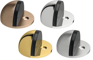 Türstopper rund Türpuffer Schrauben Gummi Puffer bronze Retro chrom messing gold - Bild 1 von 15