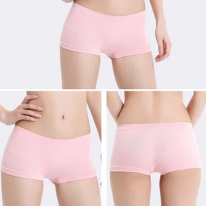 2019 Women High Waist Boxer Lingerie Shorts Pants Underwear Briefs One Size - Picture 1 of 14