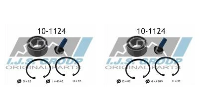 IJS GROUP 2x Radnabe Radlagersatz hinten für VW Passat Variant Audi Allroad A6 - Bild 1 von 2