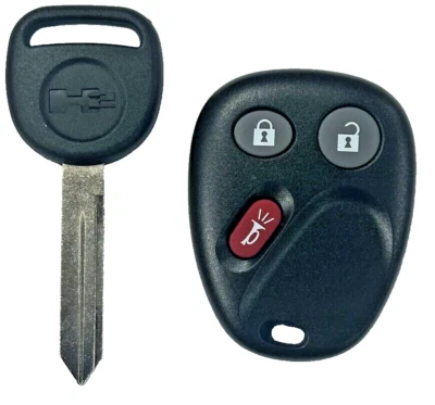 For 2003-2007 Hummer H2 - 3B Remote Fob LHJ011  Combo With Logo Key 15079519 - Image 1 of 4