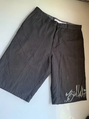 Pantalones Cortos Billabong Tonos Negros/Grises Rayas - Cuatro Bolsillos Informales Para Hombre 34 W Foto 1 de 4