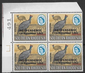 Rodesia del Sur 1966 10/- Independencia 'Pluma Extra' Variedad SG371a MNH - Imagen 1 de 2