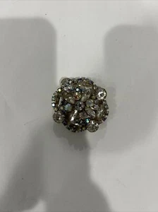 Vintage Rhinestone Brooch Pin - Picture 1 of 3