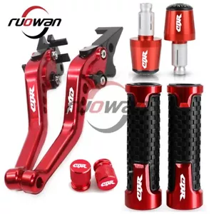 CNC Handle Grips Cap Short Brake Clutch Levers For Honda CBR CBR600RR CBR1000RR - Picture 1 of 6