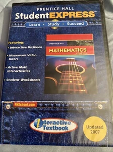 Prentice Hall Student Express Mathematics Course 3 CD Rom PC SEALED - Picture 1 of 3