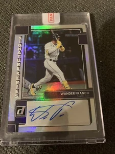 2022 Donruss baseball Wander Franco Silver holo signature series auto RC #SS-WF - Picture 1 of 4