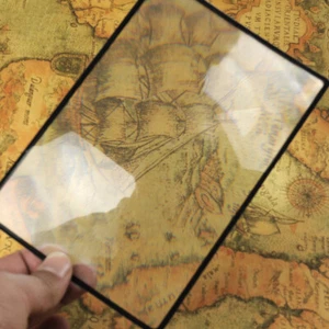 A5 Full Page Large Magnifier Page Glass Reading Aid Lens Magnifying Glass L-Z _j - Picture 1 of 10