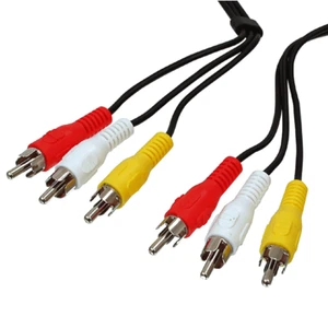 2 m Cinch Kabel 3-fach RCA Audio Video Chinch Cinchkabel mit 3 Cinchstecker AV - Bild 1 von 6