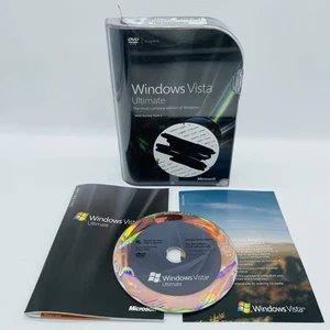 Microsoft Windows Vista Ultimate z SP1 64-bitową płytą tylko z instrukcją obsługi i kluczem produktu - Zdjęcie 1 z 7