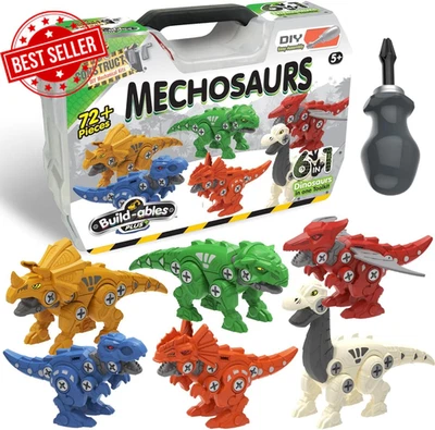 Construct It Buildables plus Mechosaurs 6 in 1 – 72+ Pieces Fire Rescue Vehicle  - image 1 of 4