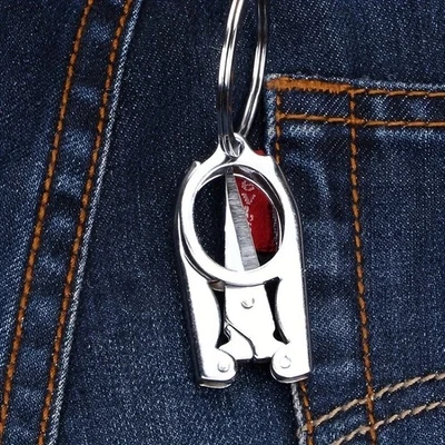 2er Pack Edelstahl Faltbare Schere Mini Tragbare Taschenschere für Reisen - Bild 1 von 4