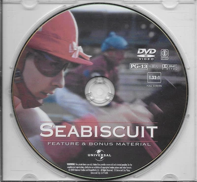 Seabiscuit Standard Edition 2003 DVD Like New DISC ONLY - Image 1 of 2