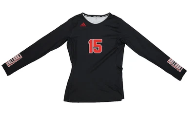 Camiseta deportiva de voleibol Adidas para mujer pequeña manga larga Dunbar Bulldogs 15 FK1012 Foto 1 de 4