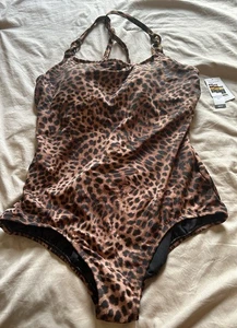 Women’s Time & Tru Animal Print NWT’s Bathing Suit Size 1X(16w-18w) - Picture 1 of 10