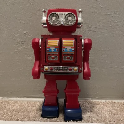 ⭐️ Horikawa Rotate O Matic Super Astronaut Robot Tin Rare Japanese Space Toy ⭐️  - Image 1 of 4