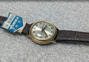 SELTENE 1970er Timex Marlin Day Date wasserdichte Herrenuhr. Neu mit Etikett - Bild 1 von 5