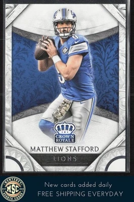Matthew Stafford 2016 Panini Crown Royale #15 Detroit Lions - Image 1 of 2