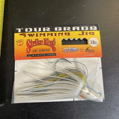 Strike King Jig 旅游级游泳夹具 TGSJ38-590 性感阴影 3/8 盎司 全新带盒 — 第 1/2 张图片
