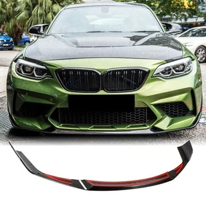 For BMW 2 Series F87 M2 Coupe 2016-20 Carbon Fiber Front Bumper Lip Chin Spoiler - Picture 1 of 12