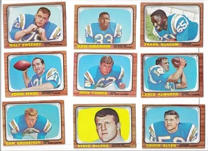 1966 Topps San Diego Chargers football 14-card set Lance Alworth HOF Hadl Mix Li - Picture 1 of 8