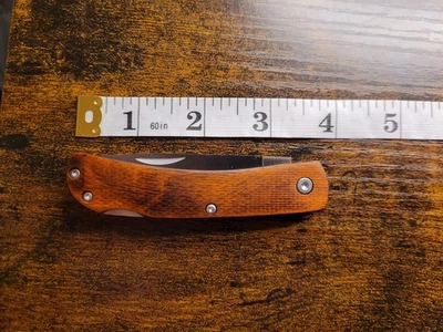 Cuchillo plegable manual de palo de rosa Bear And Son Farm Foto 1 de 4