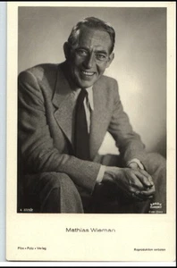 ~ 1950/60 Porträt-AK Film Bühne Theater Schauspieler Bavaria MATHIAS WIEMANN - Picture 1 of 1